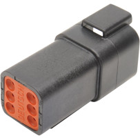 Deutsch DT Sealed Connector Component — 6-pin, Black