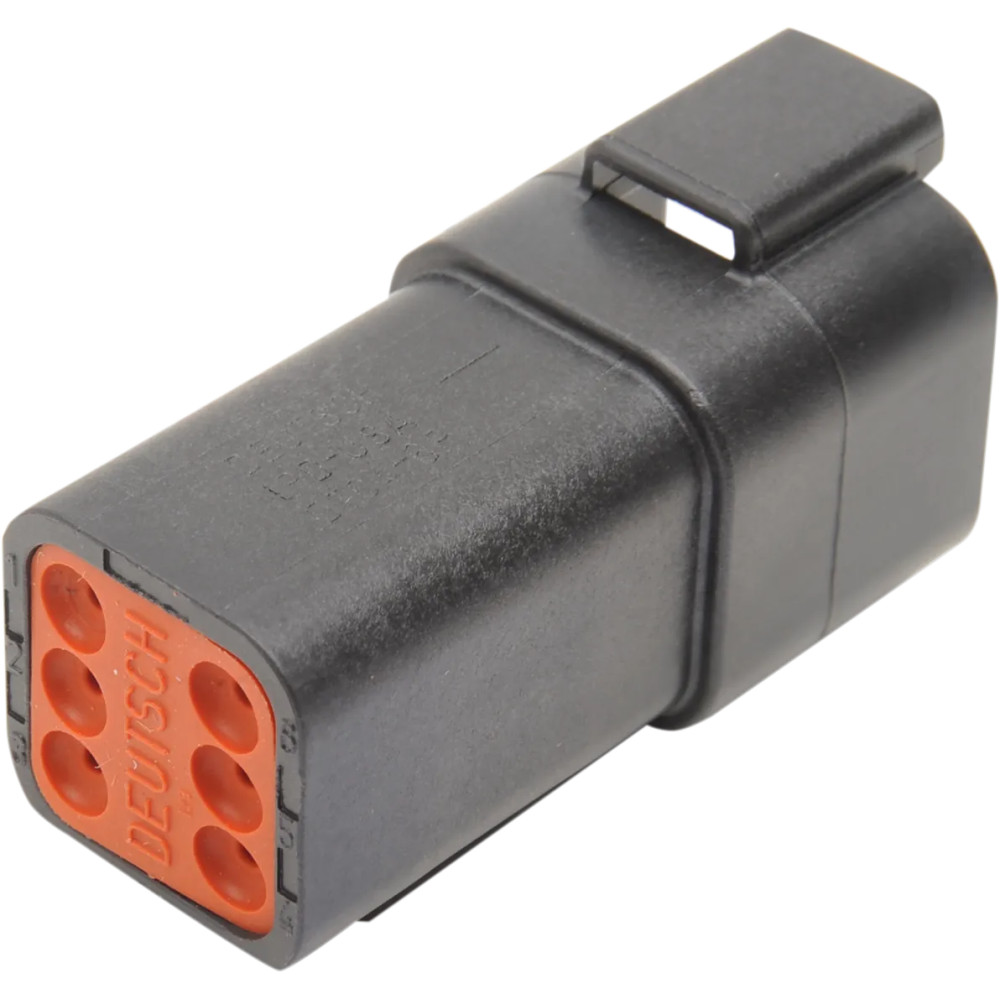 Deutsch DT Sealed Connector Component — 6-pin, Black