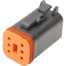 Deutsch DT Sealed Connector Component — Deutsch DT Series, 6-pin, Black