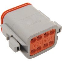 Deutsch DT Sealed Connector Component — 8-pin, male, gray