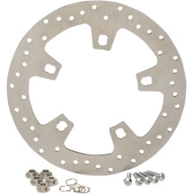 Stainless Steel Drilled Brake Rotor — 300 mm, Ground finish