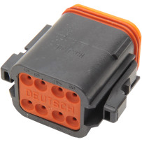 Deutsch DT Sealed Connector Component — 8 pins, Male, Black