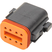 Deutsch DT Sealed Connector Component — 8 pins, Male, Black