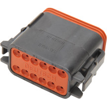 Deutsch DT Sealed Connector Component — 12-pin, male, black