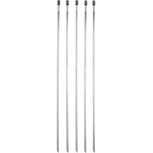 Brida de acero inoxidable — acero inoxidable, 203 mm, 5 unidades