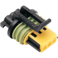 Delphi Connectors — 3-pin, 5-pack, Black, Yellow