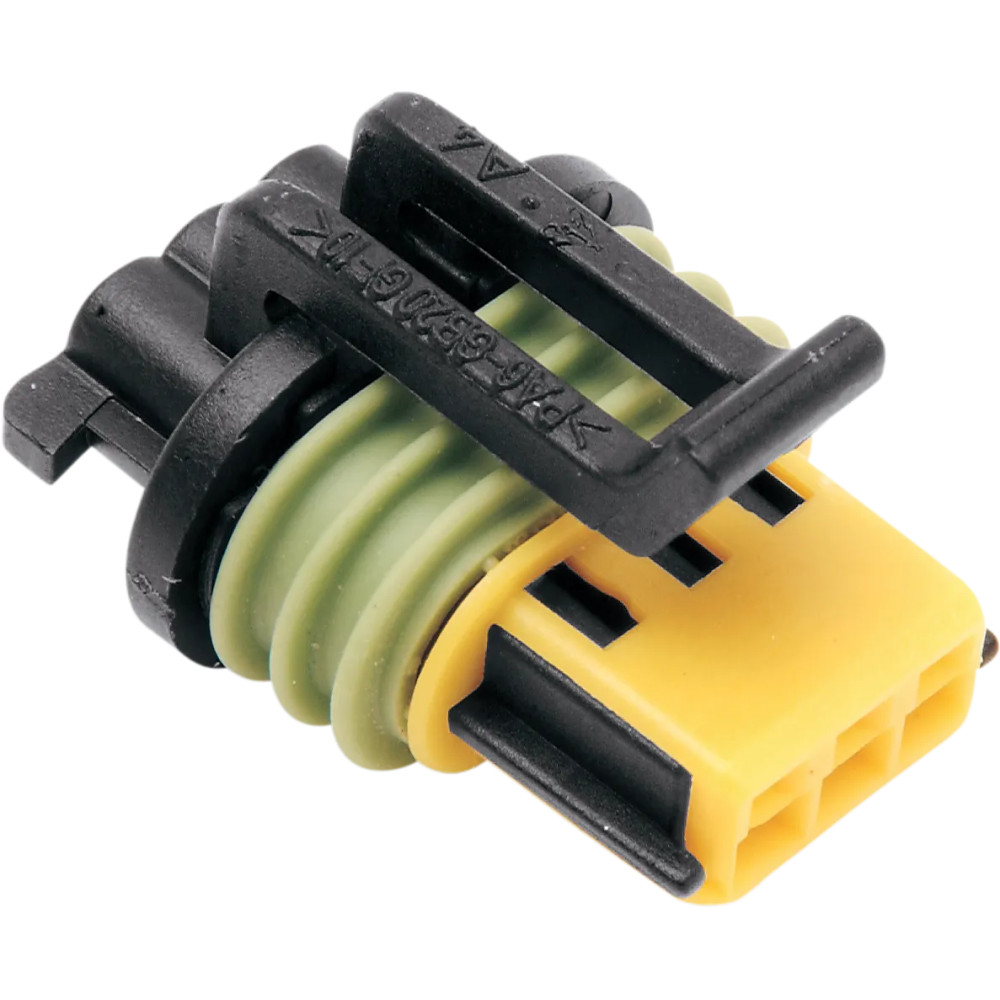 Delphi Connectors — 3-pin, 5-pack, Black, Yellow