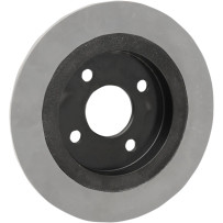 Rear Brake Rotor — Black, One Piece (Fixed)