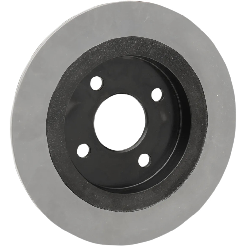 Rear Brake Rotor — Black, One Piece (Fixed)