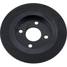 Rear Brake Rotor — Black, One Piece (Fixed)