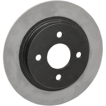 Rear Brake Rotor — Black, One Piece (Fixed)