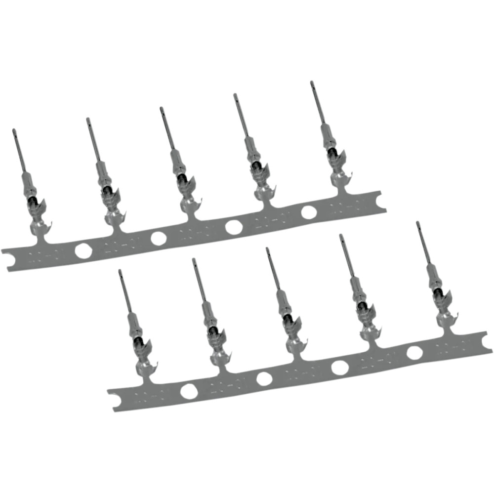 Deutsch DTM Plug and Receptacle Kit — 1 pin, male, silver, 100 pack