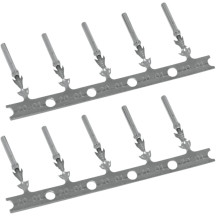 Deutsch DTM Plug and Receptacle Kit — 1 pin, female, 100 pack, silver