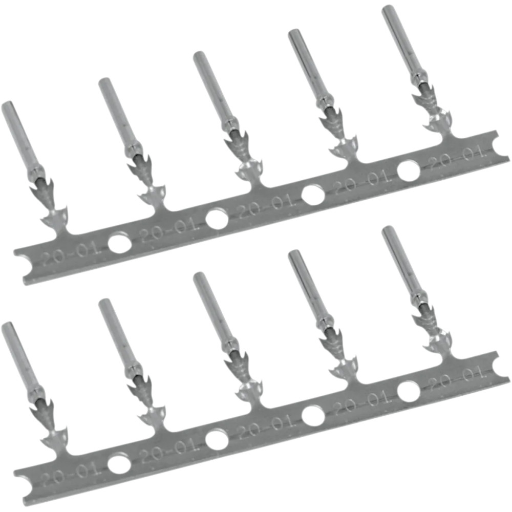 Deutsch DTM Plug and Receptacle Kit — 1 pin, female, 100 pack, silver