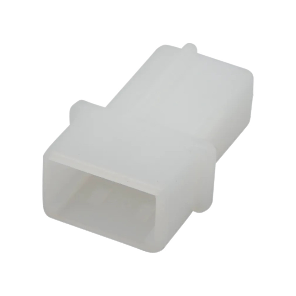 AMP Mate-N-Lok Connector — 2-pin male, 305 mm (12") cable, White