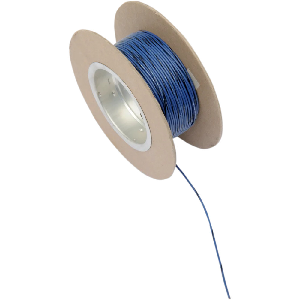 OEM Color Wire Spool — 18 AWG, 100', Blue