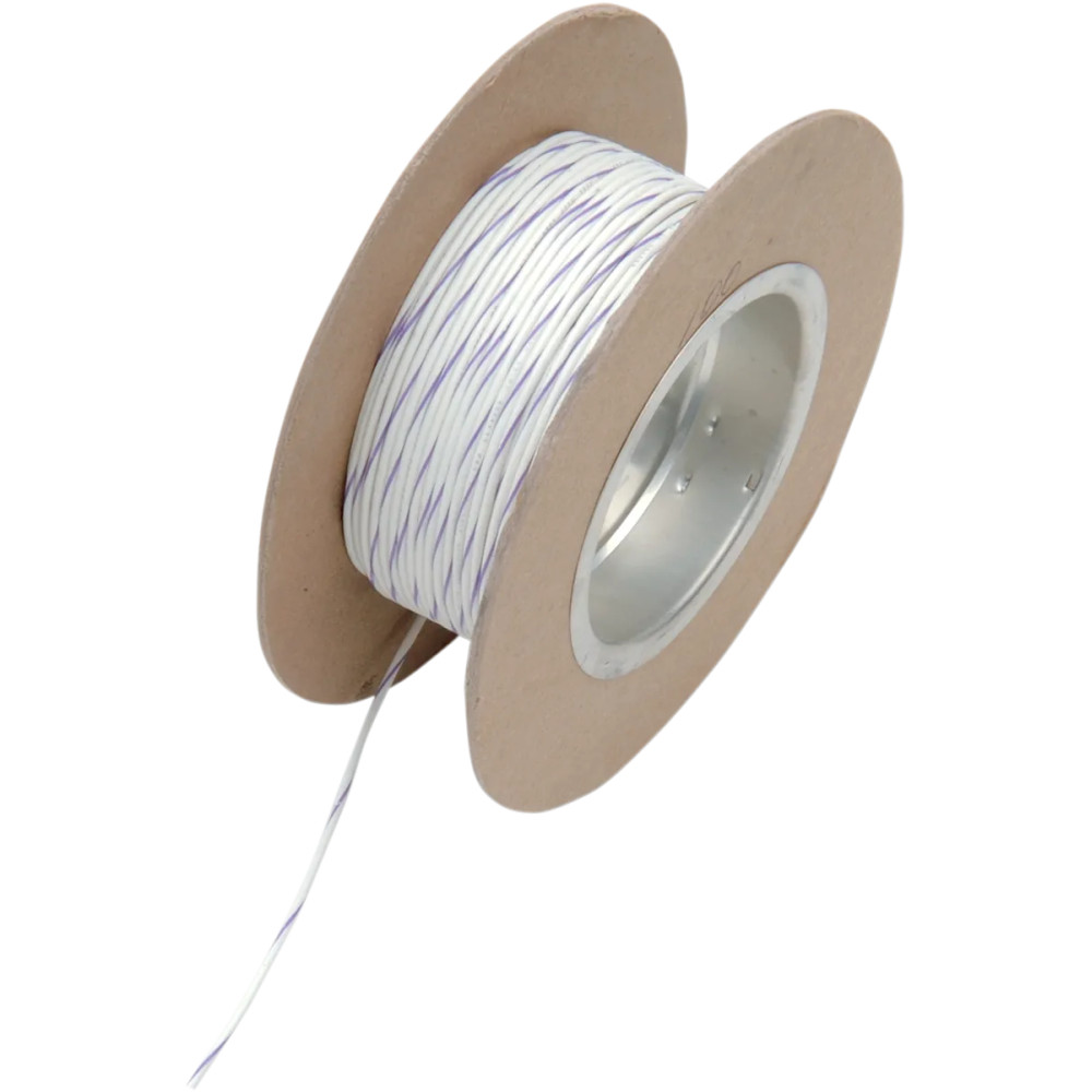 OEM Color Wire Spool — 18 AWG, 30.5 m (100'), White