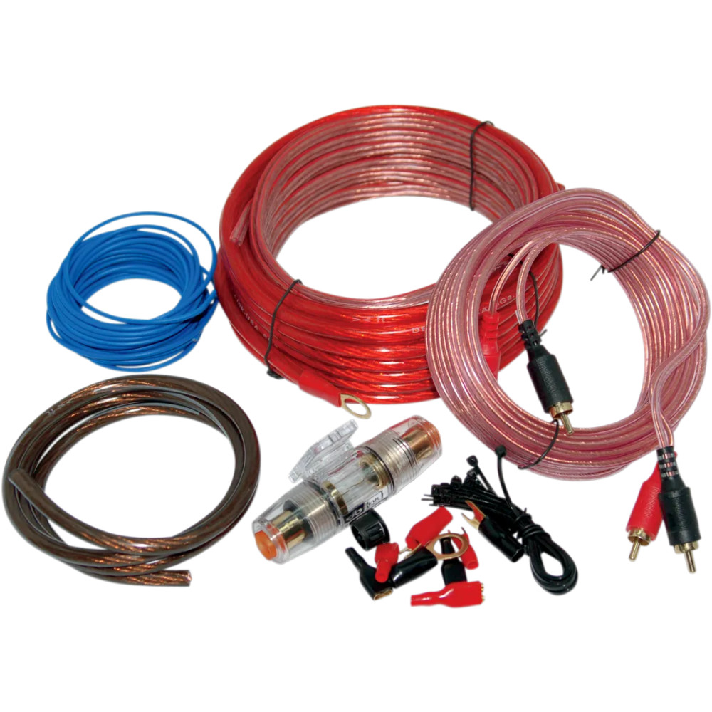 Amplifier Install Kit w/ 8-Gauge Wire — 5 m (17'), 50 A