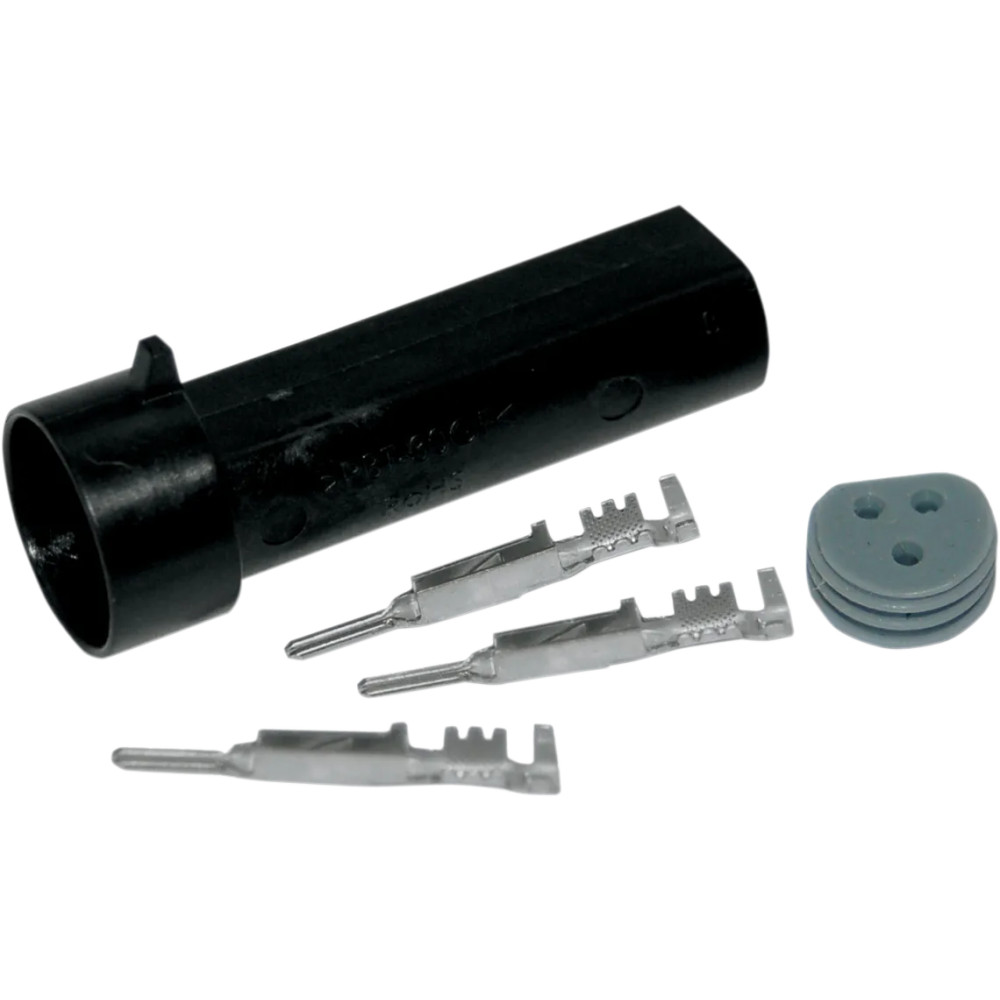 Mating Connectors — 3-pin, Delphi round, Black
