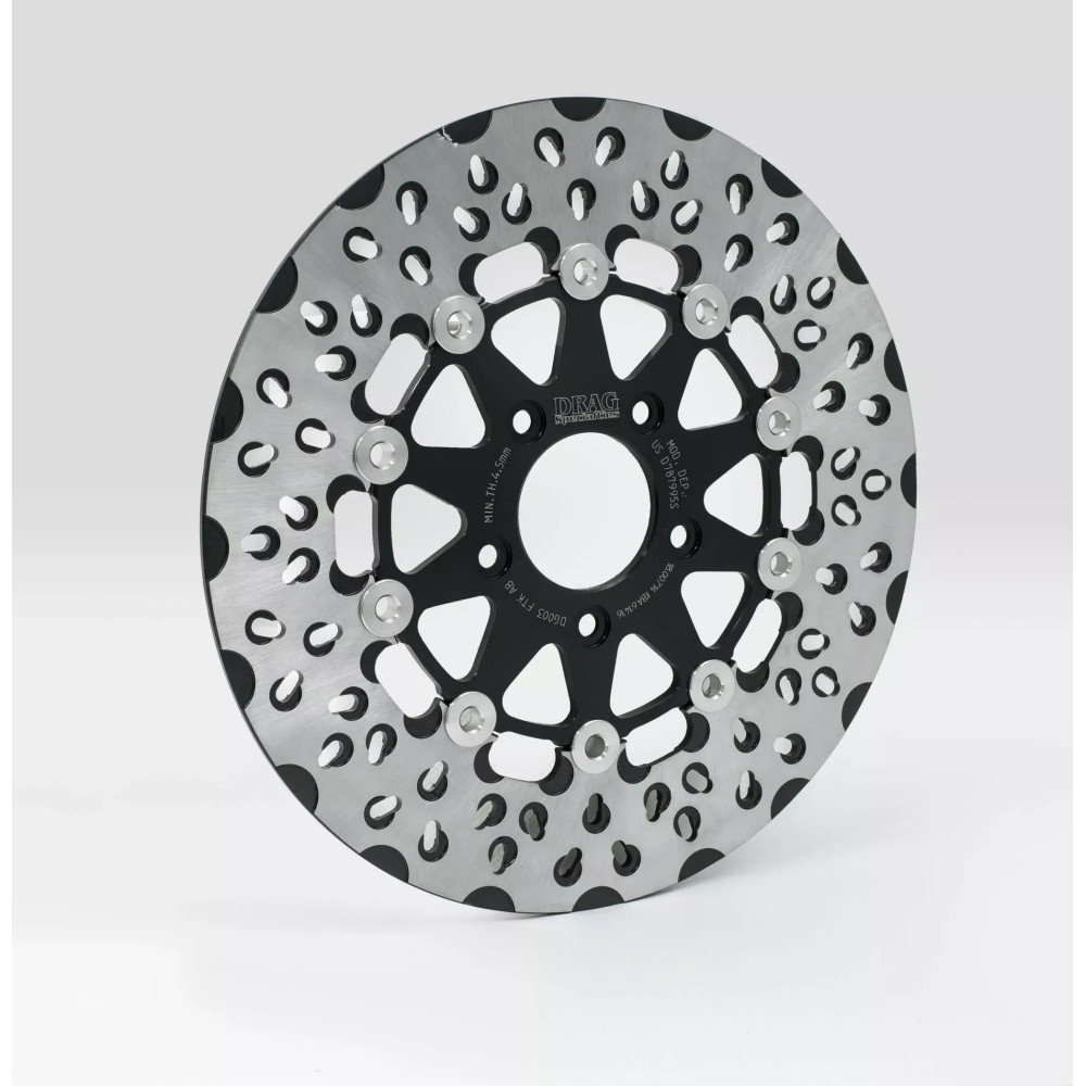 FTK Series Brake Rotor — 292 mm, 5.0 mm, two-piece (floating), Black