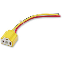 Headlight Socket — 3 pins, yellow