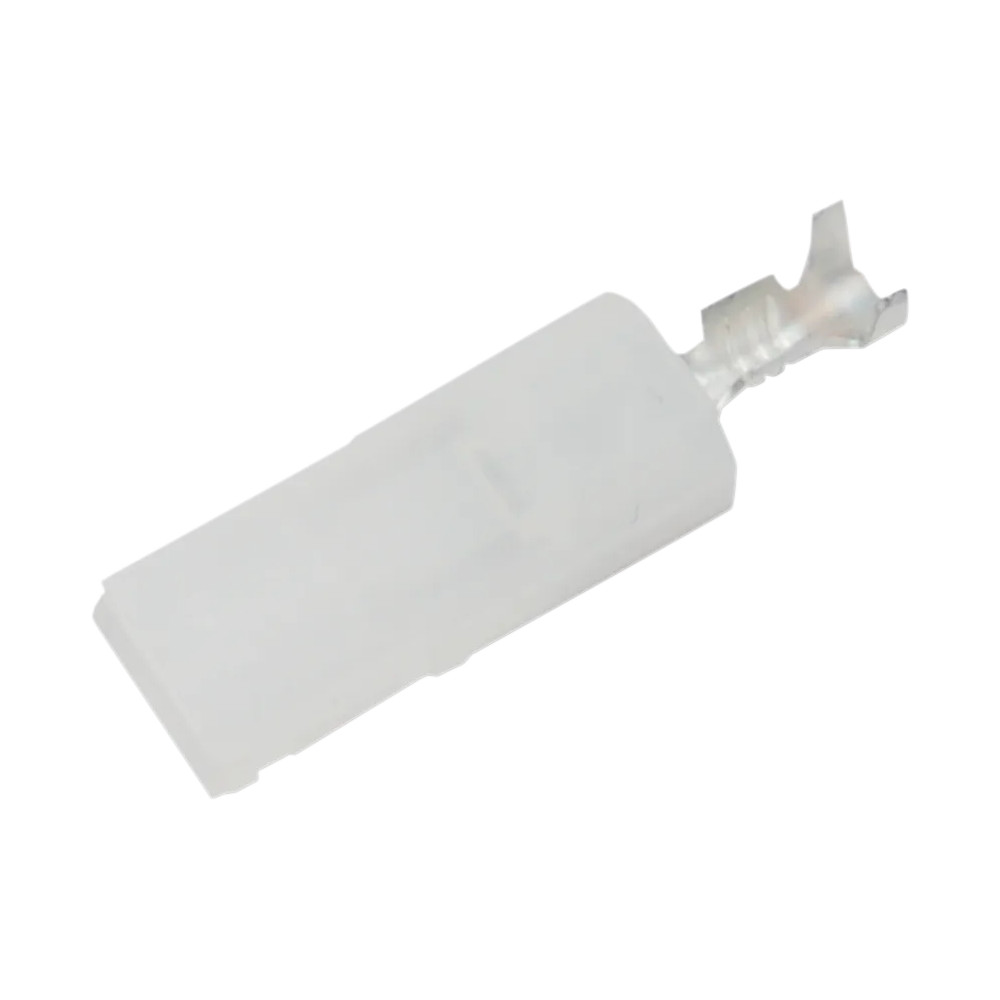 OEM-Type Connector — 1 pin, female, Amp, White