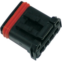 JAE MX-1900 Connector Components — 4-pin, female, black