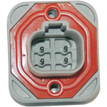 Deutsch DT Sealed Connector Component — 4-pin, female, gray