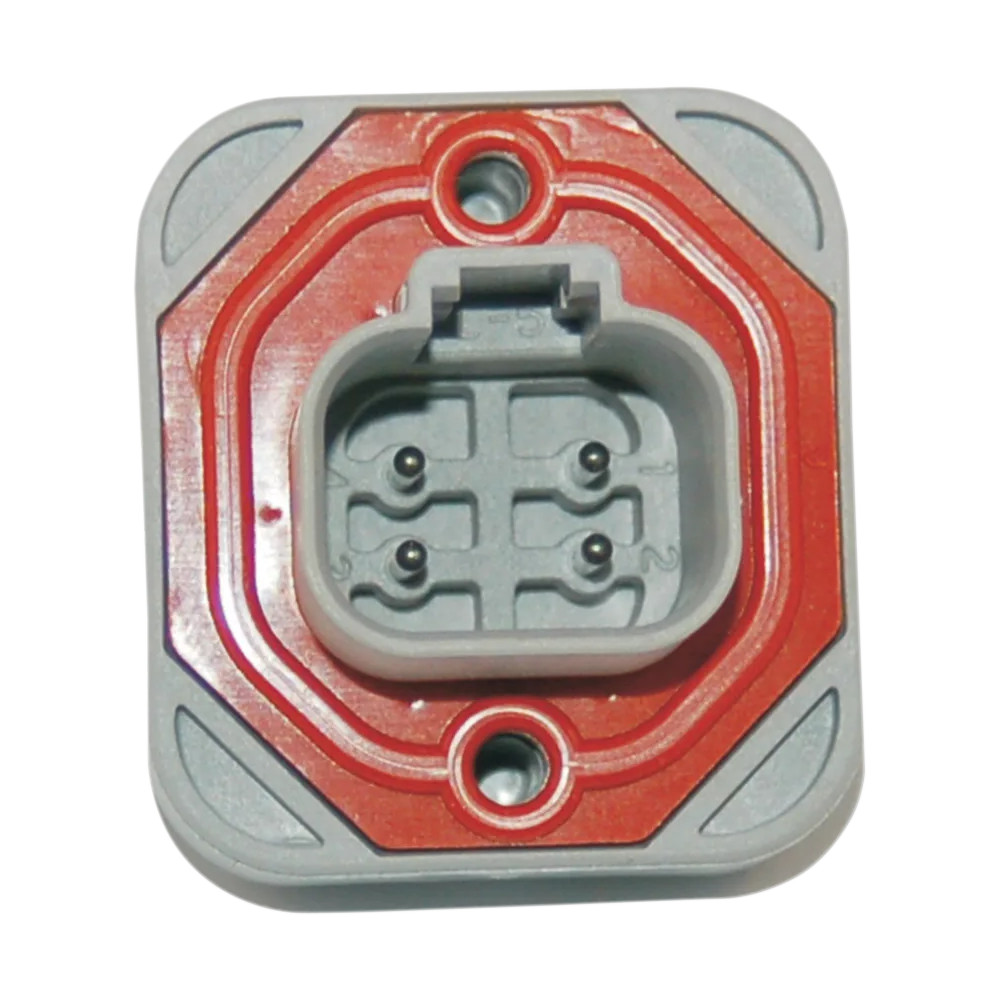 Deutsch DT Sealed Connector Component — 4-pin, female, gray