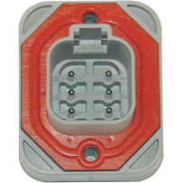 Deutsch DT Sealed Connector Component — Deutsch DT Series, 6-pin, female, gray