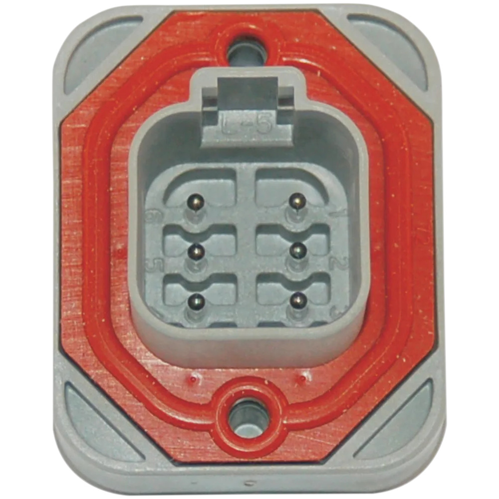 Deutsch DT Sealed Connector Component — Deutsch DT Series, 6-pin, female, gray