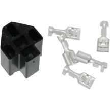 Starter Relay Socket and Terminal Kit — Black