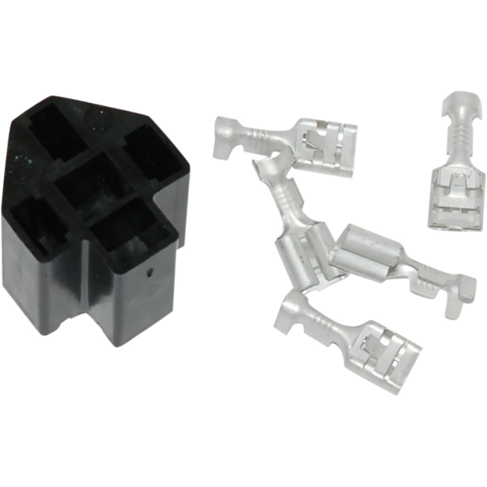 Starter Relay Socket and Terminal Kit — Black