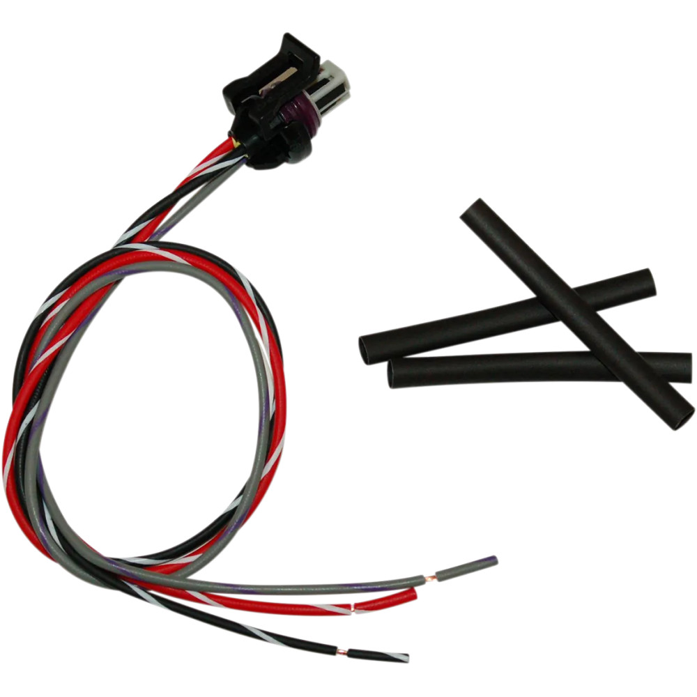 Wiring Harness with Pigtail — 3-pin Delphi, 457 mm (18"), Black