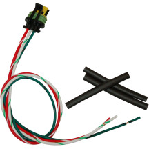 Wiring Harness with Pigtail — 457 mm (18") 2-pin, Black