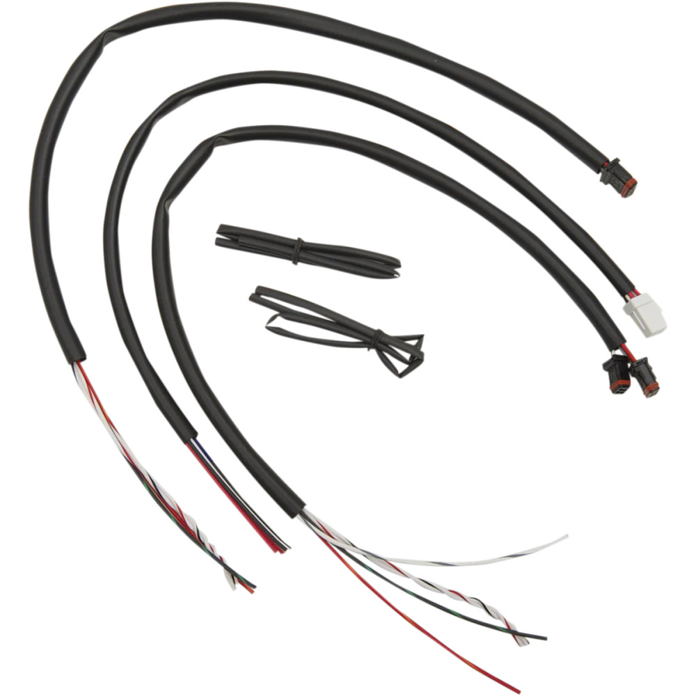 Kit de cableado de extensión para manillar — cable de 19-1/2", Harley-Davidson®, negro