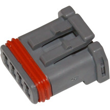 JAE MX-1900 Connector Components — 4-pin, female, gray