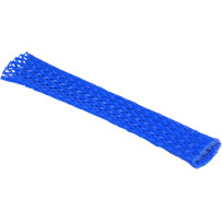 Braided Sleeving — 3/8" ID, 10' section, Blue