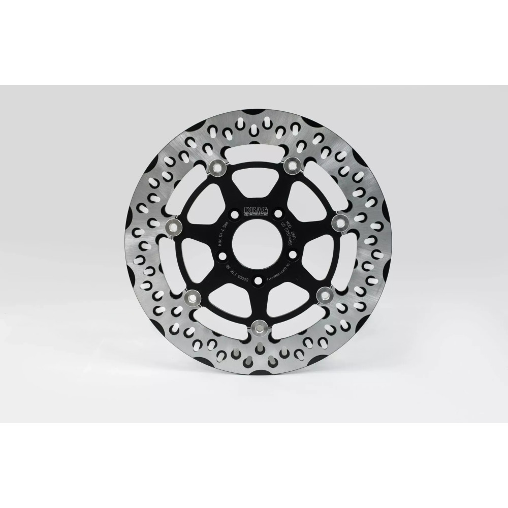 FTK Series Brake Rotor — 300 mm, 5.0 mm thickness, Two-piece floating, Black