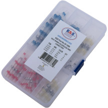 Heat-Shrink Solderless Wire Connector Kit/Refill — 12–10, 16–14, 22–18, 26–24 AWG, assorted colors