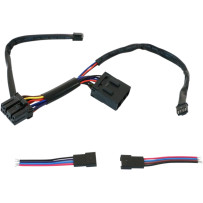 Wiring Harness for Machete™ Bag Lights — Harley-Davidson®, Black, Kit