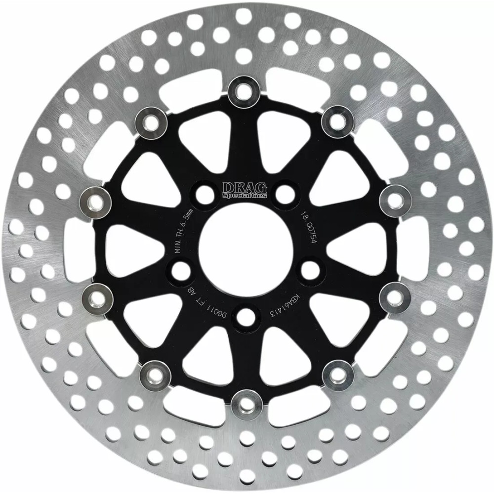 FT Series Brake Rotor — 300 mm (11.8"), 7.0 mm, Two-piece (floating), Black