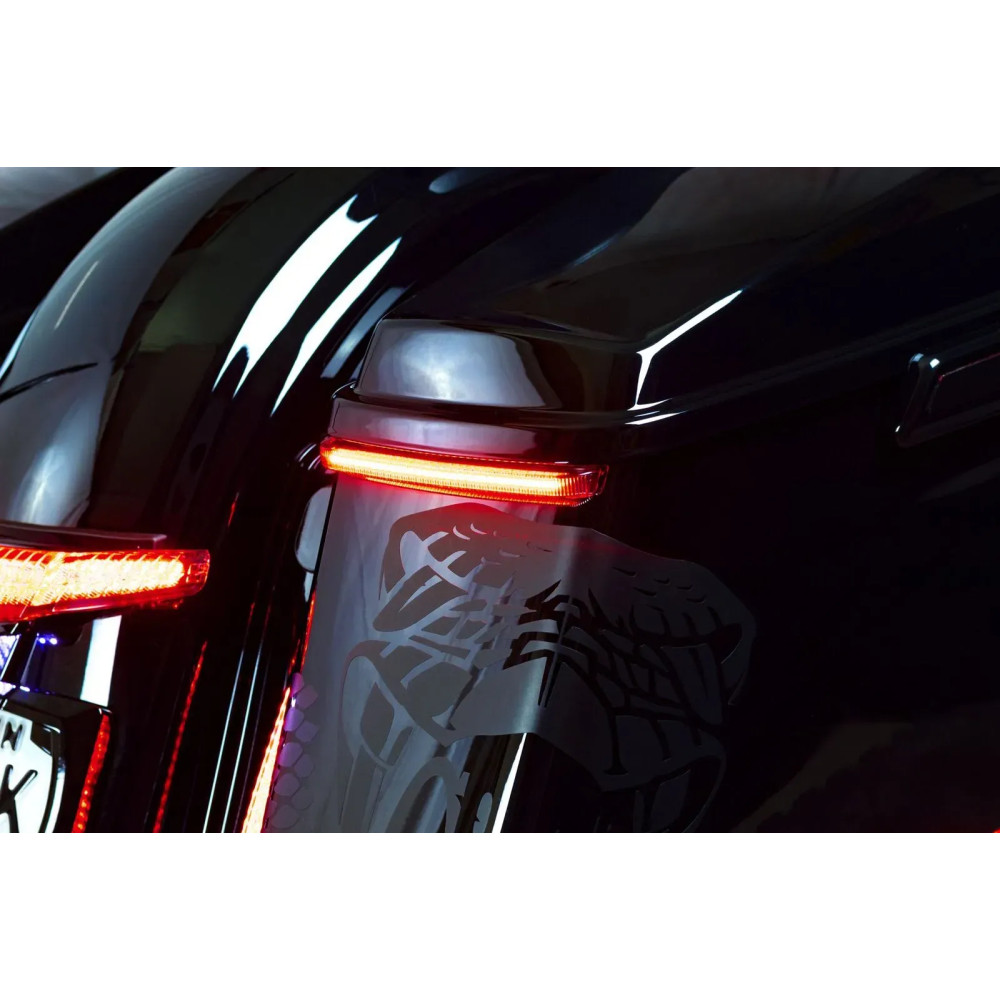 Bag Blades® Luces de acento — perfil bajo intermitentes secuenciales, rojo