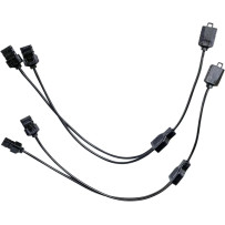 ProGLOW™ Cableado — 178 mm (7") Y-splitter, negro