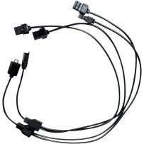 ProGLOW™ Cableado — 14", divisor en Y, negro