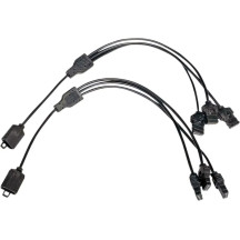 ProGLOW™ Cableado — 178 mm (7"), divisor 3 vías, negro