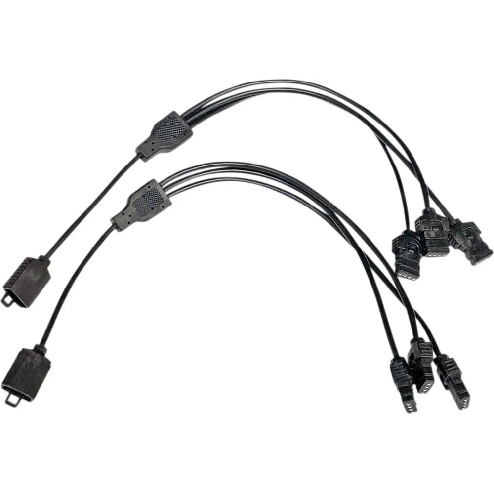 ProGLOW™ Cableado — 178 mm (7"), divisor 3 vías, negro