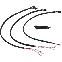 Handlebar Extension Wiring Kit — 51 cm (20"), Harley-Davidson, Black
