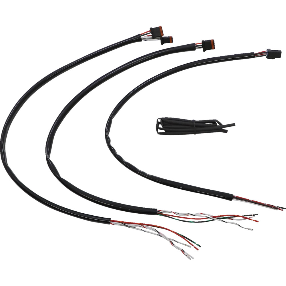 Handlebar Extension Wiring Kit — 51 cm (20"), Harley-Davidson, Black