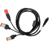 3 In 1 OBD TR4 Cable — 4-pin, 6-pin & OBD connectors, fits TR4 VCMs '01–'23, Harley-Davidson®